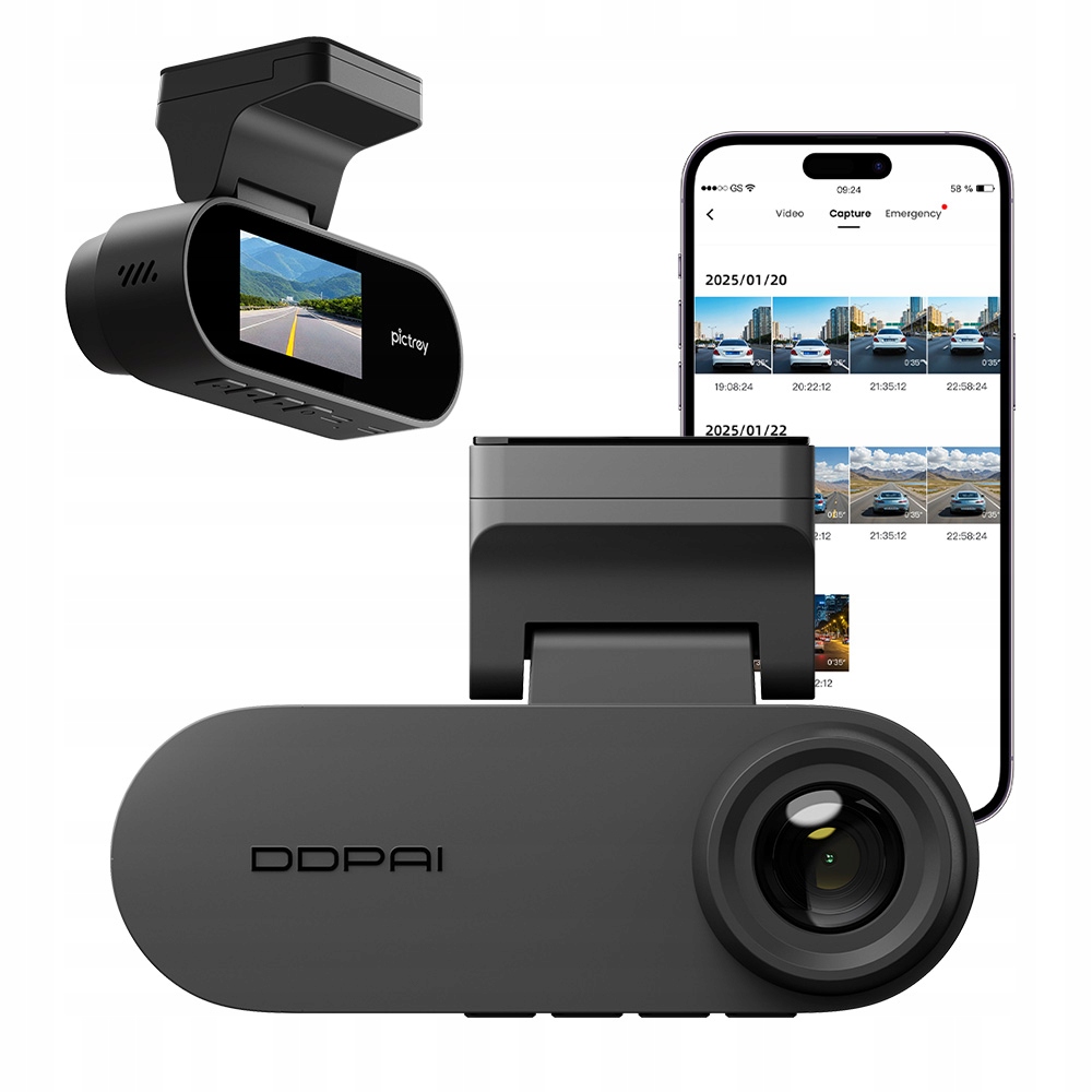 Automobilová Kamera Ddpai Pictrey A400 Videorekordér 4K Uhd Wifi BT5.0