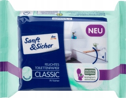 

Sanft&Sicher Wilgotny Papier Toaletowy 70sztuk