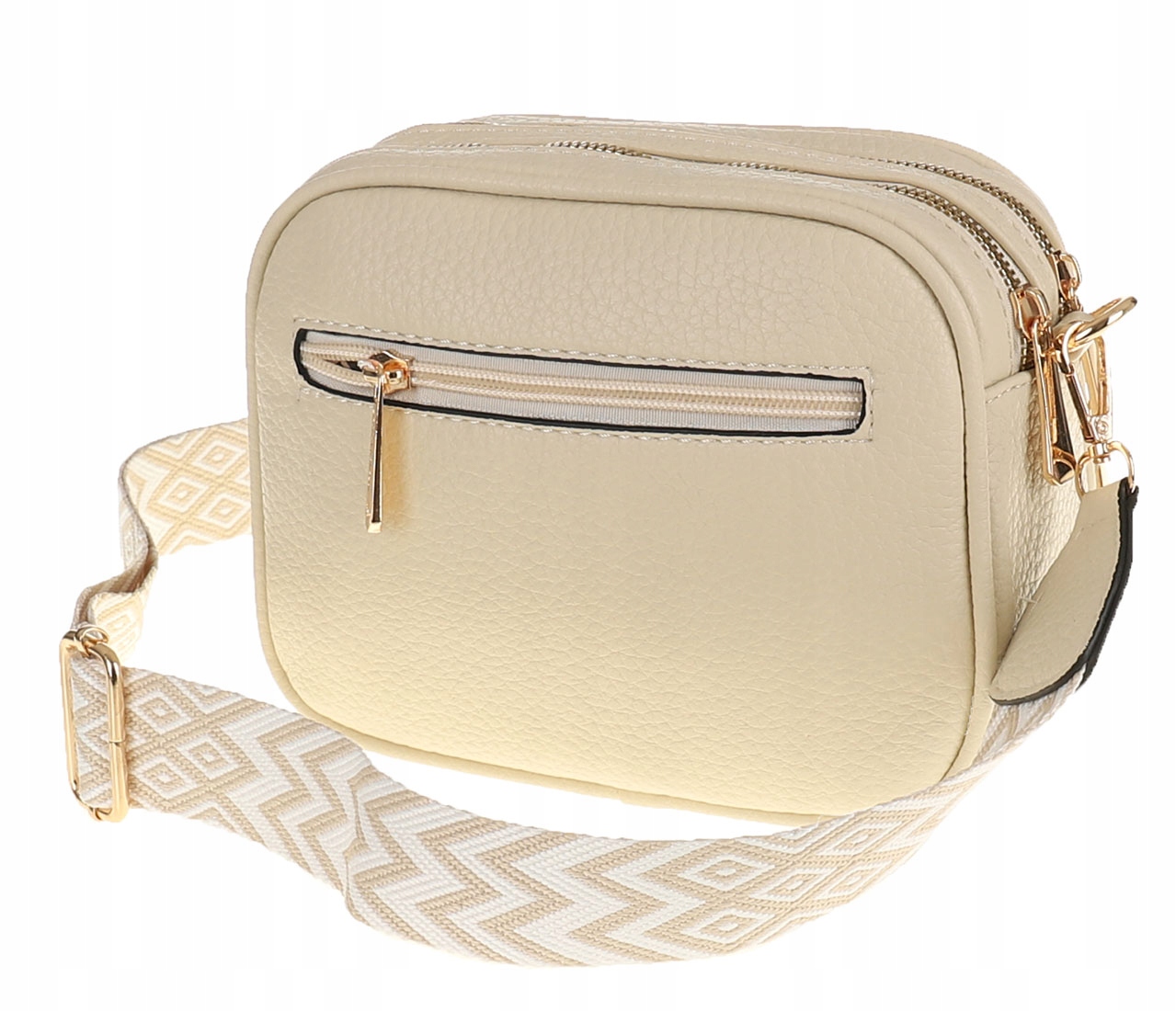 CHARRO Elegancka Torebka Damska beżowa kuferek listonoszka CH966914 Beige Kolekcja modna