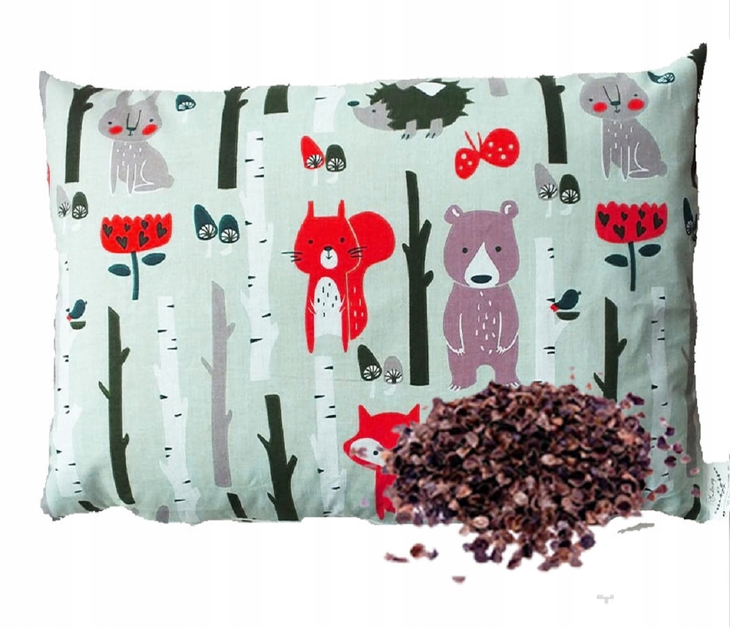 Zdrowotna Poduszka dla dziecka z łuską gryki 40x60