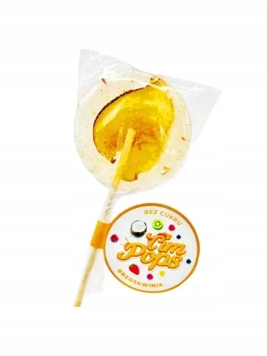 Levně 7 x Lízátko s broskvovou příchutí bez přidaného cukru, 18 g