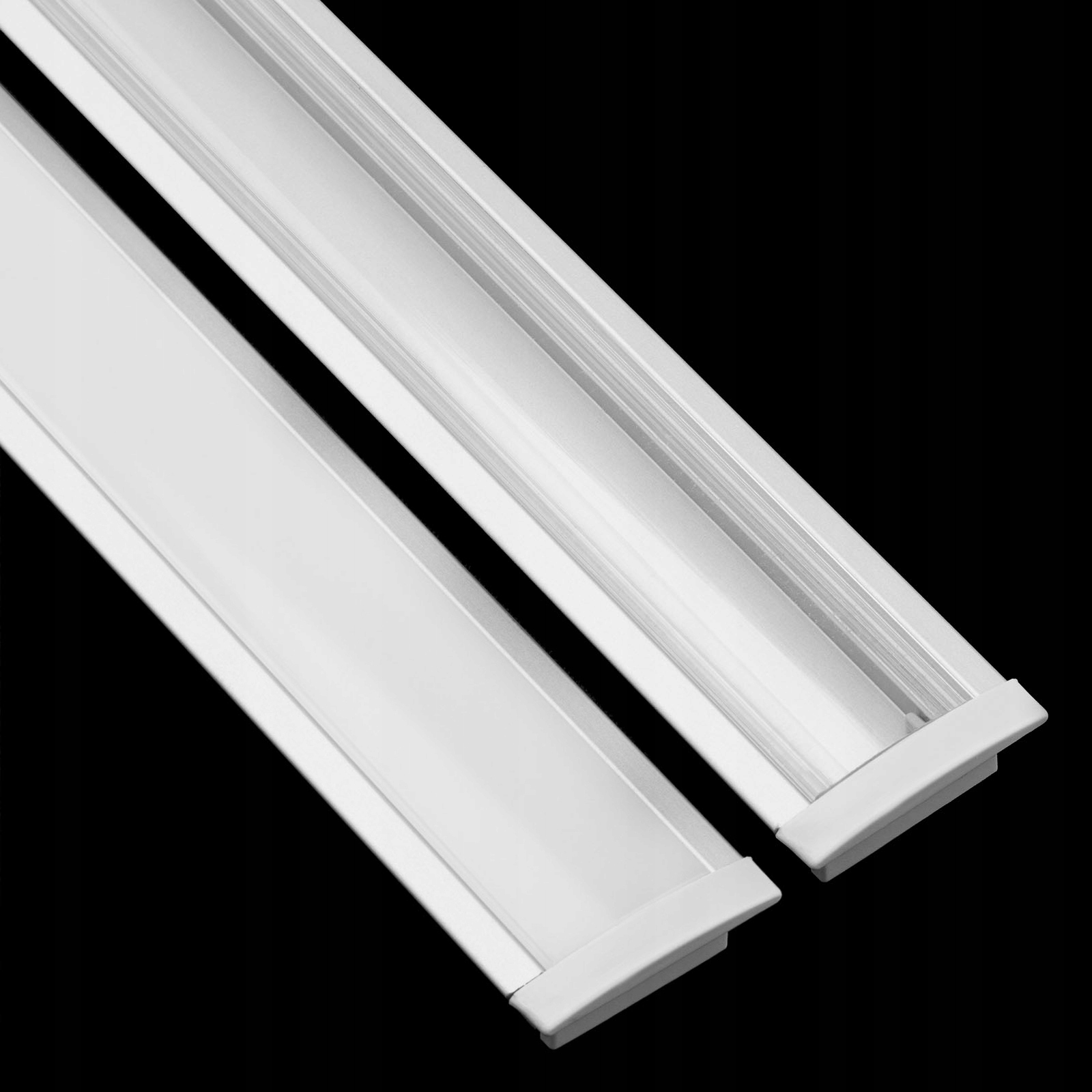 Profil Aluminiowy do Taśm LED WPUSZCZANY 2m +Klosz Typ profil do LED