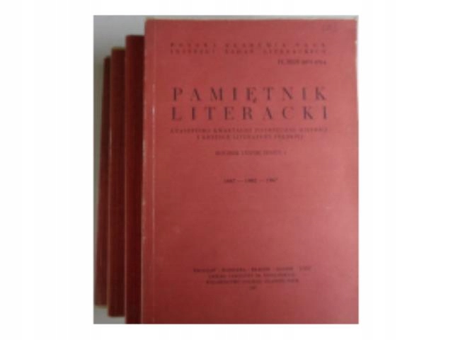 Pamiętnik Literacki nr 1-4 z 1987 roku