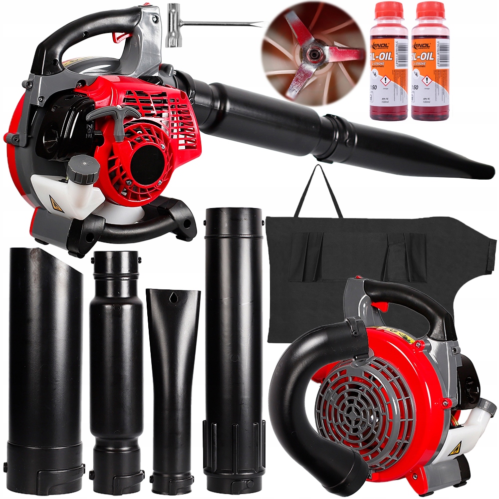 Benzínový Dúchadlový Vysávač Lístia Záhradný Spaľovací Sneh Sada XL