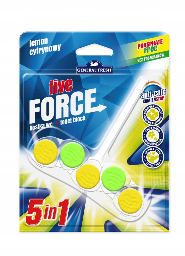 

General Five Force Kostka Do Wc Cytryna
