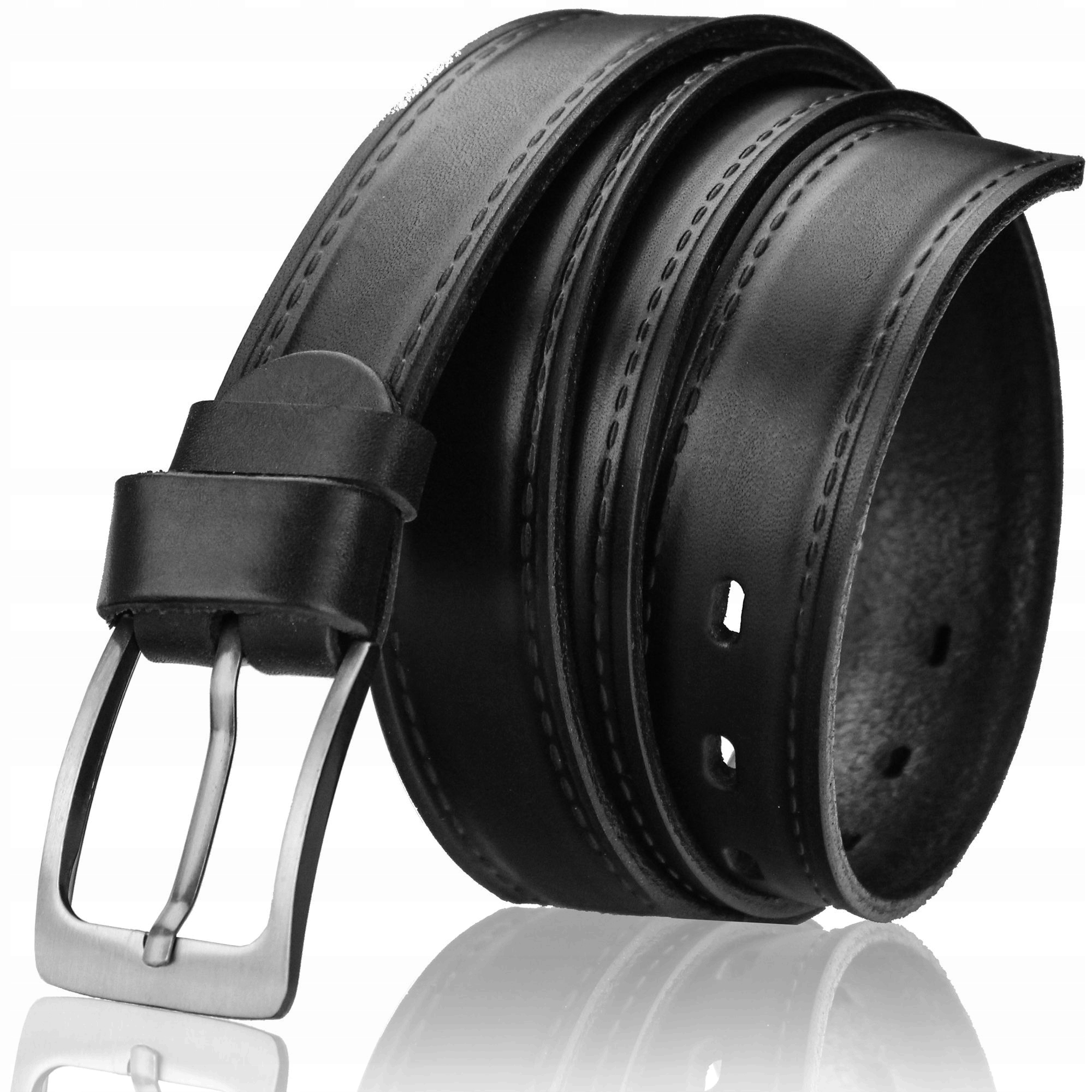 

Pasek Skórzany Czarny Pas Męski Stevens X6 90cm