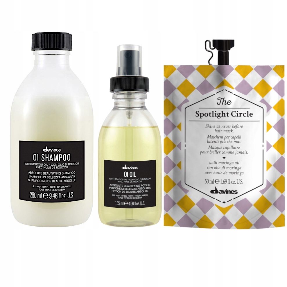 Davines Oil Olejový Šampon Olej Výživná Maska