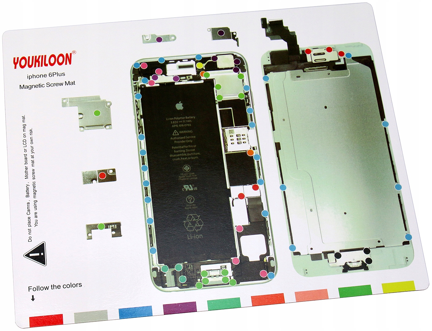 MATA MAGNETYCZNA SERWISOWA NA ŚRUBKI DO iPHONE 6+