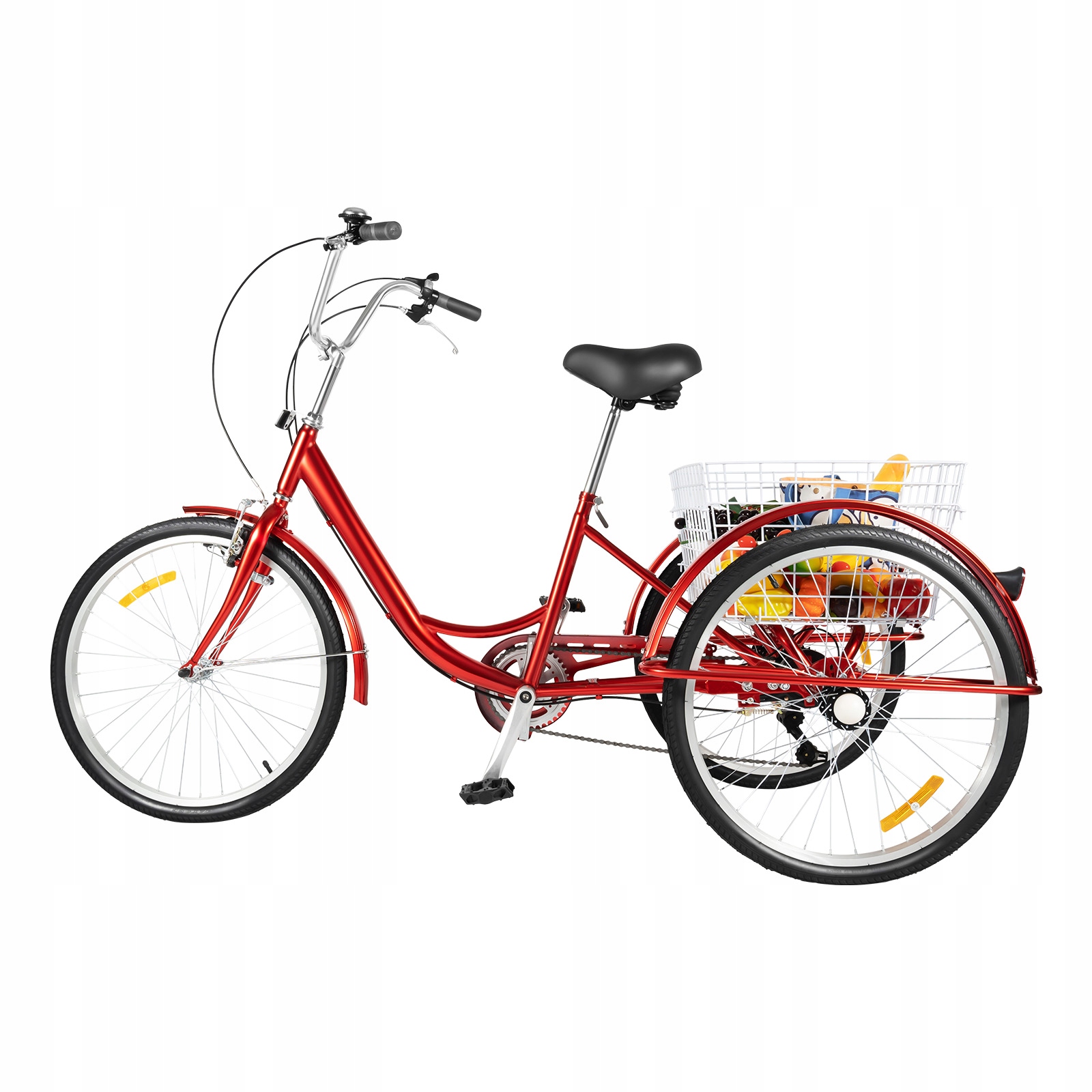 ROWER 3 KOŁOWY DLA DOROSŁYCH 24' 6 BIEG+ŚWIATŁAMI Rozmiar ramy większa