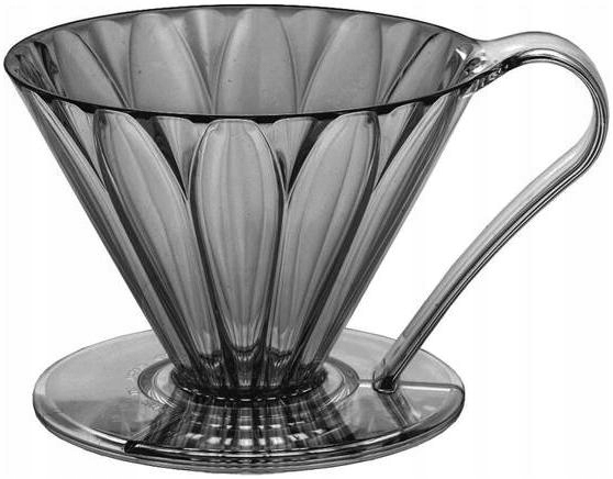 Cafec Drip kávovar Tritan Flower Dripper černý velikost cup1
