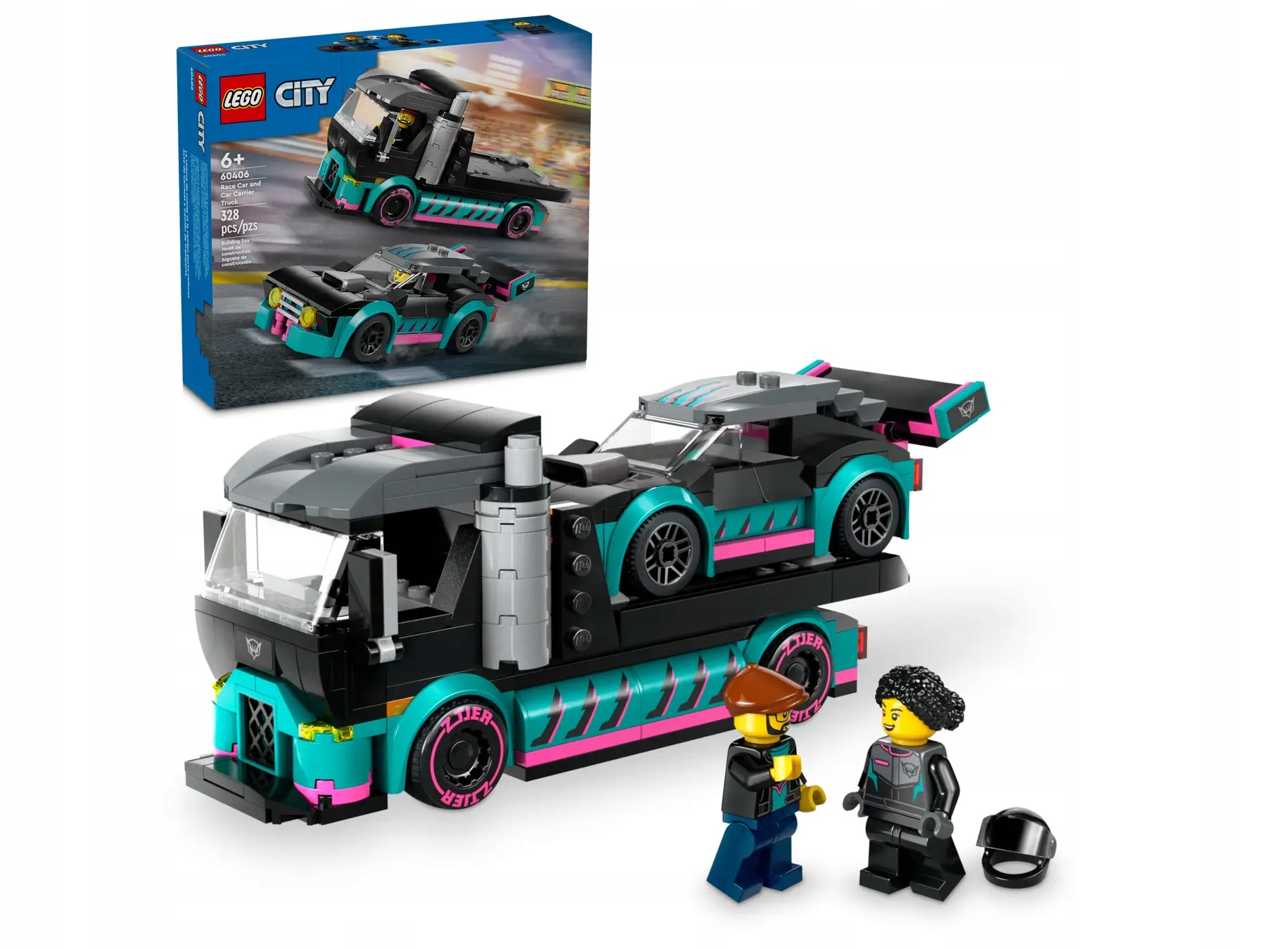 Lego City 60406 Závodní auto a autopřepravník
