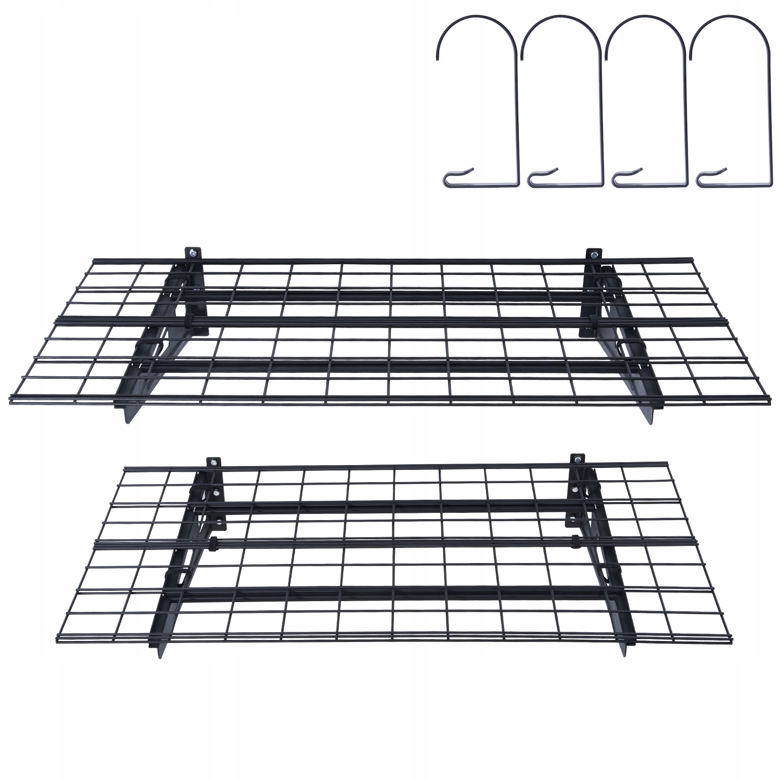 Regały do przechowywania w garażu 2Pk 6x2Ft Heavy Duty Uchwyt ścienny 1000Lbs Rack