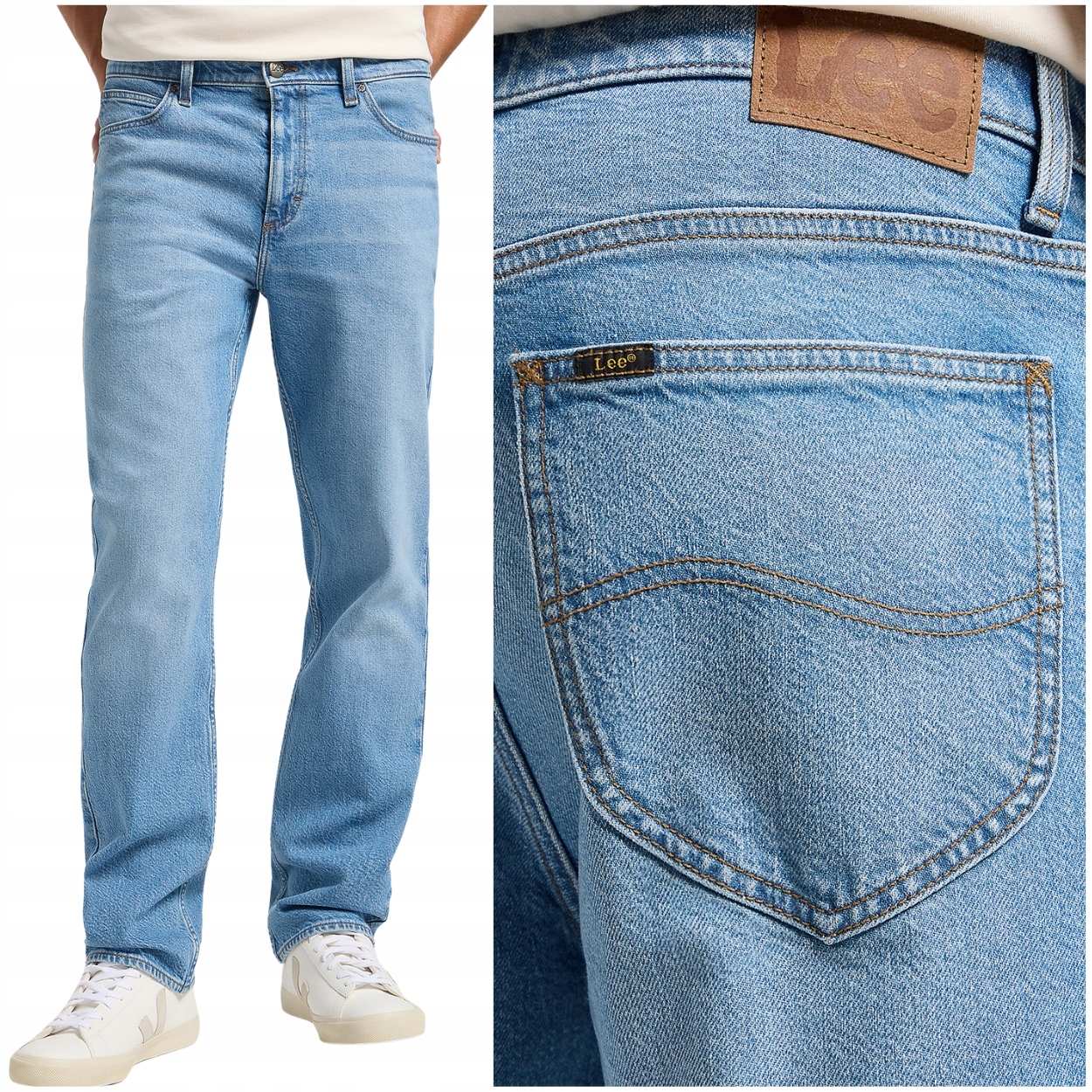 Lee West relaxed straight Soren jednoduché džínové kalhoty W34 L32