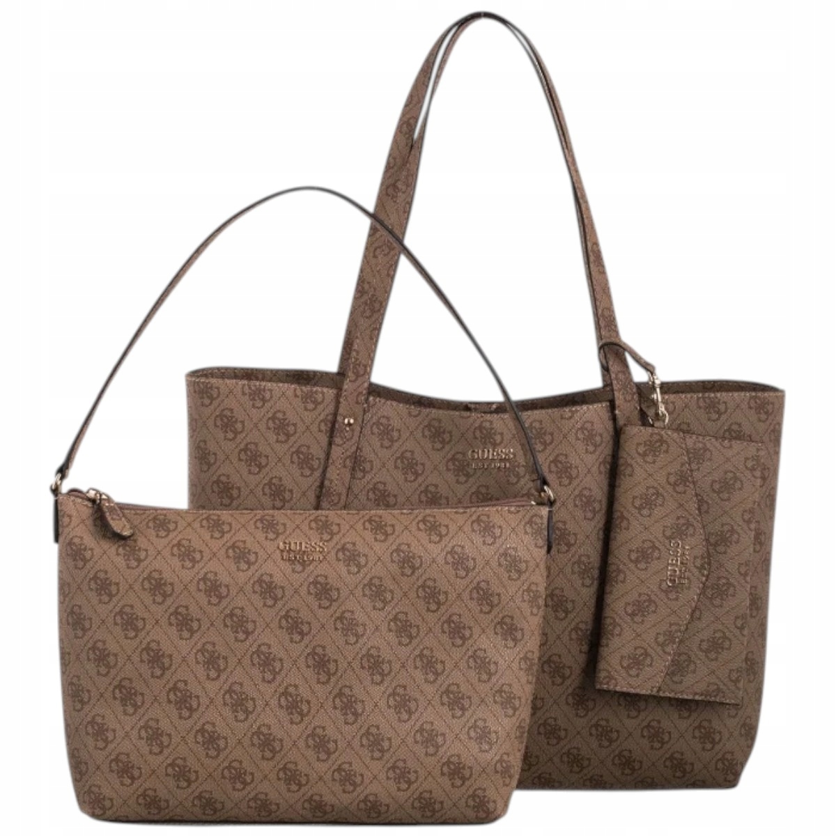 Guess Dámská Kabelka 3v1 Brenton Tote Béžová