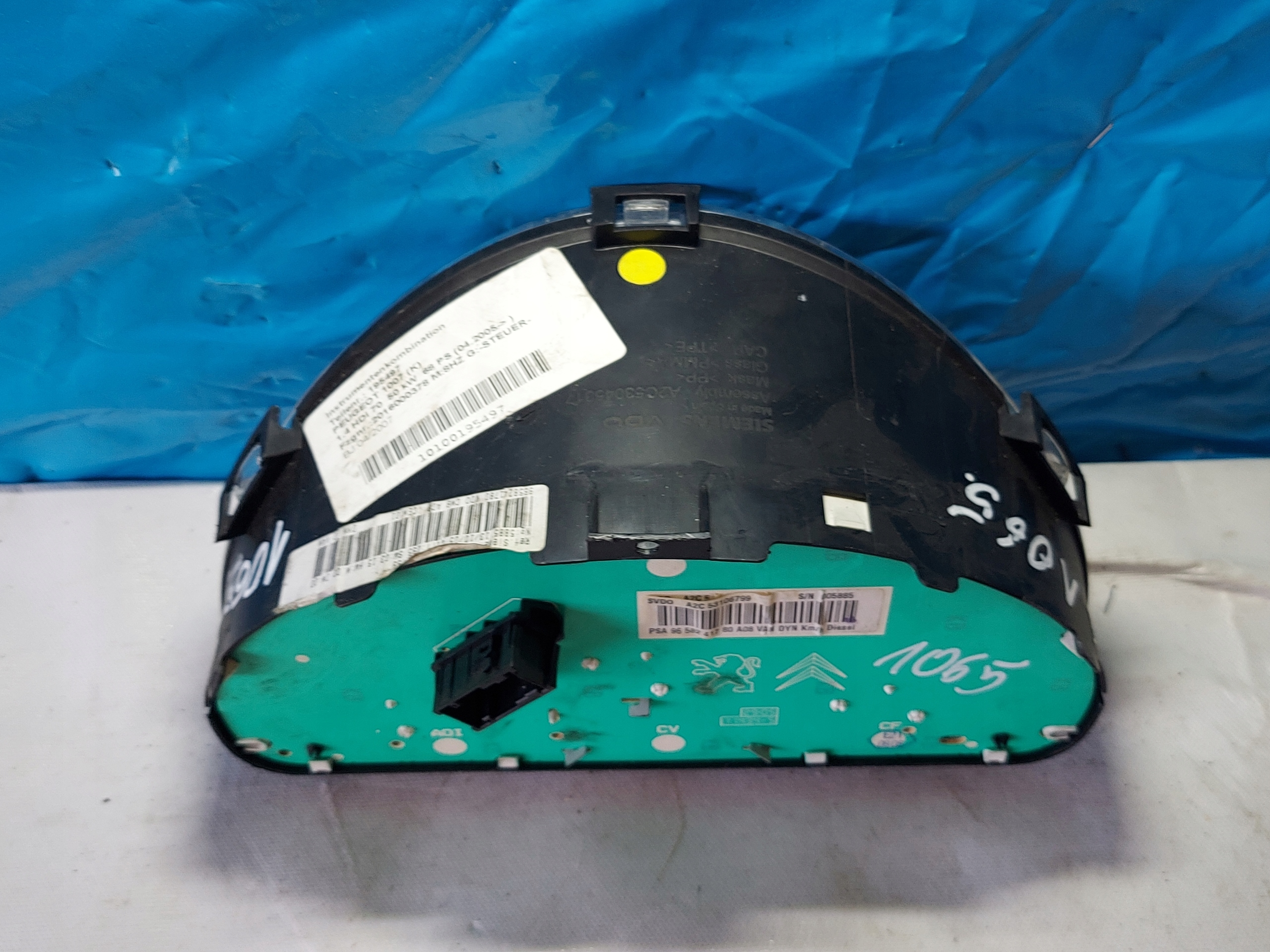 dials clock PEUGEOT 1007 1.4 HDI 9658241780