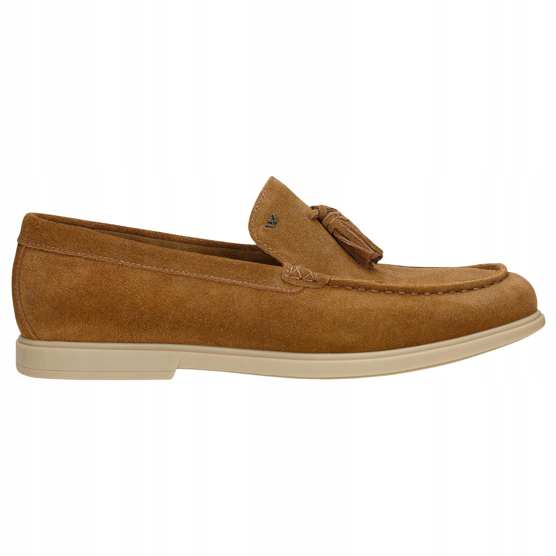 Hnědé pánské mokasíny s třásněmi, velikost vel.