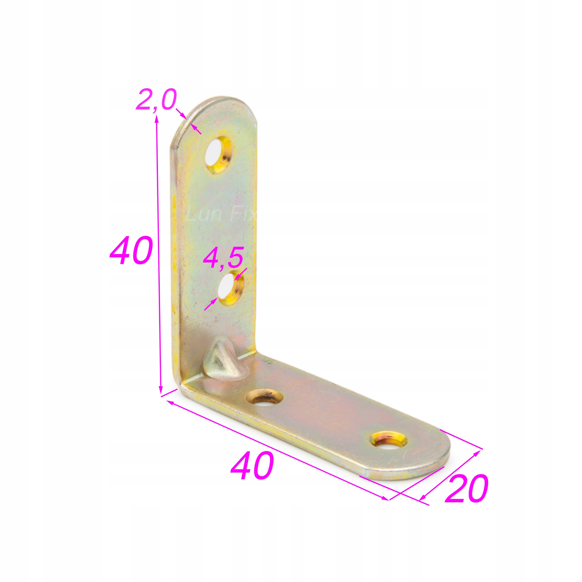 KĄTOWNIK KRZESŁOWY MEBLOWY 40x40x20 50szt KR4 Stan opakowania zastępcze