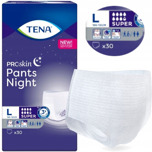 

Majtki Chłonne Tena Pants Proskin Night L 30szt