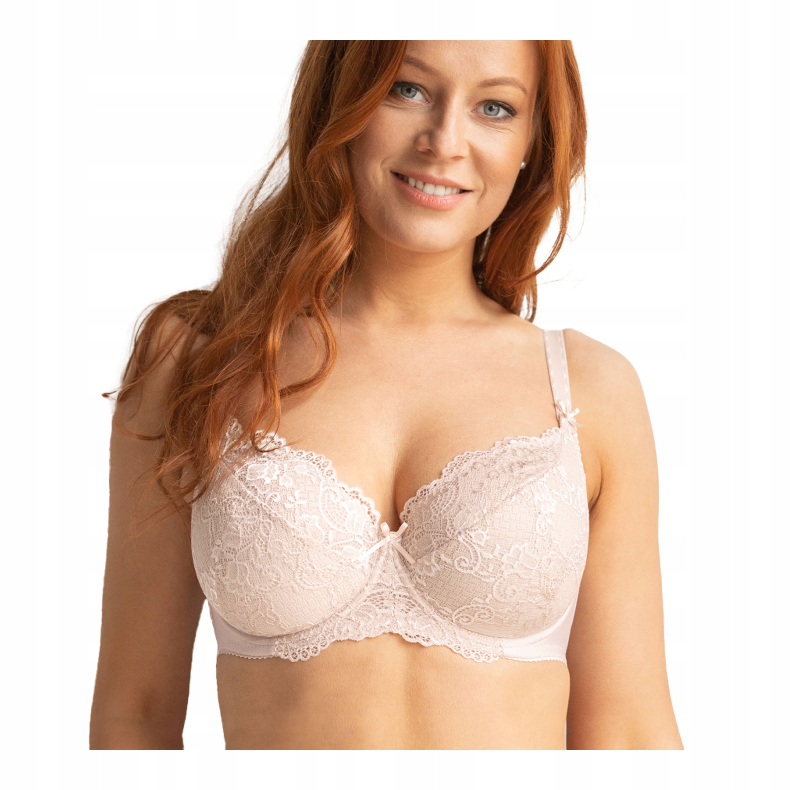 Polovyztužená dámská krajková podprsenka s kosticemi, sexy Kleo 80E