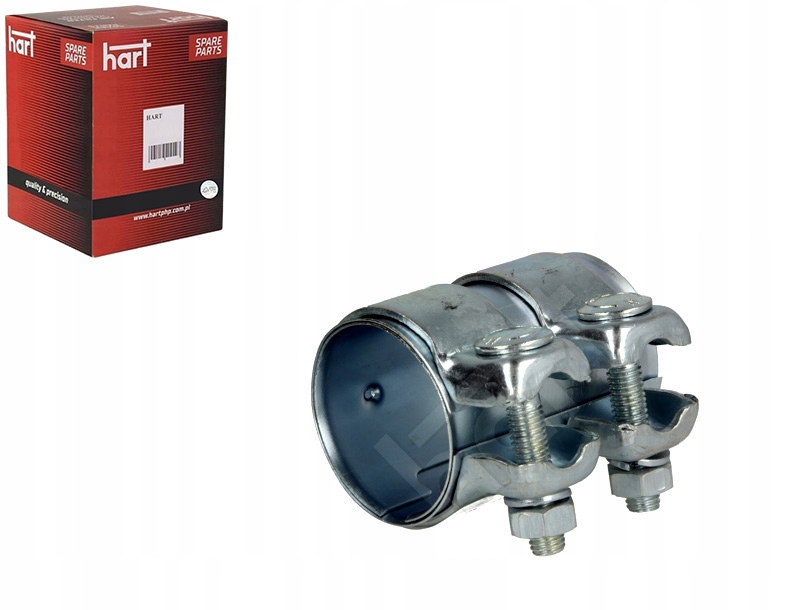 RURA LACZ.WYDECH. + OBEJMY 51X55X80MM HART