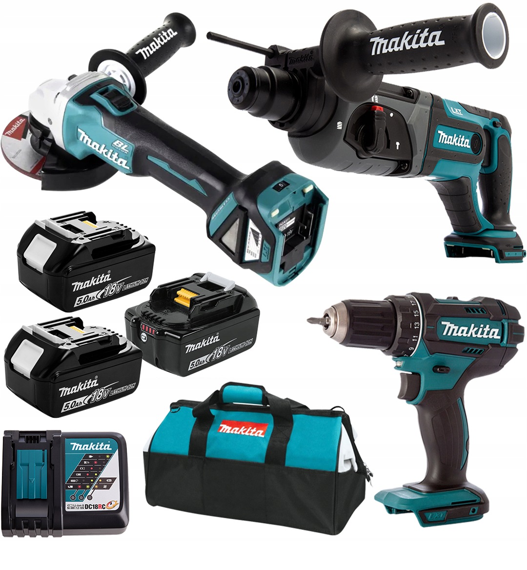 Makita Sada DGA504 DHR241 DDF482 DLX3078TX1