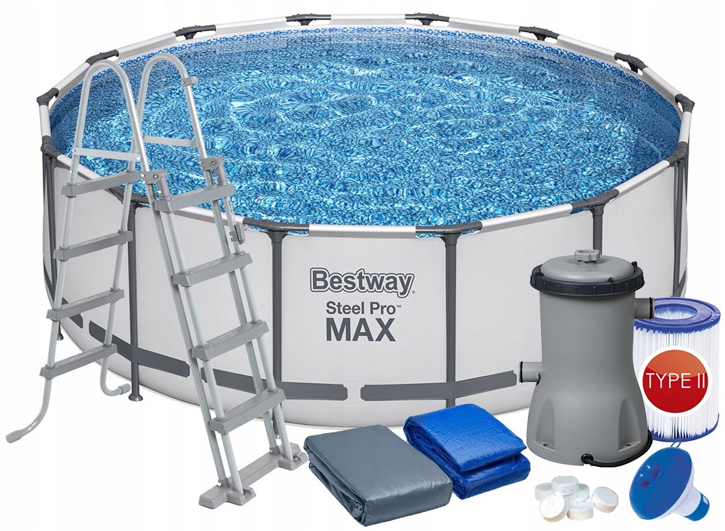 

12w1 Basen Ogrodowy 427x122 Pompa Bestway 5612X