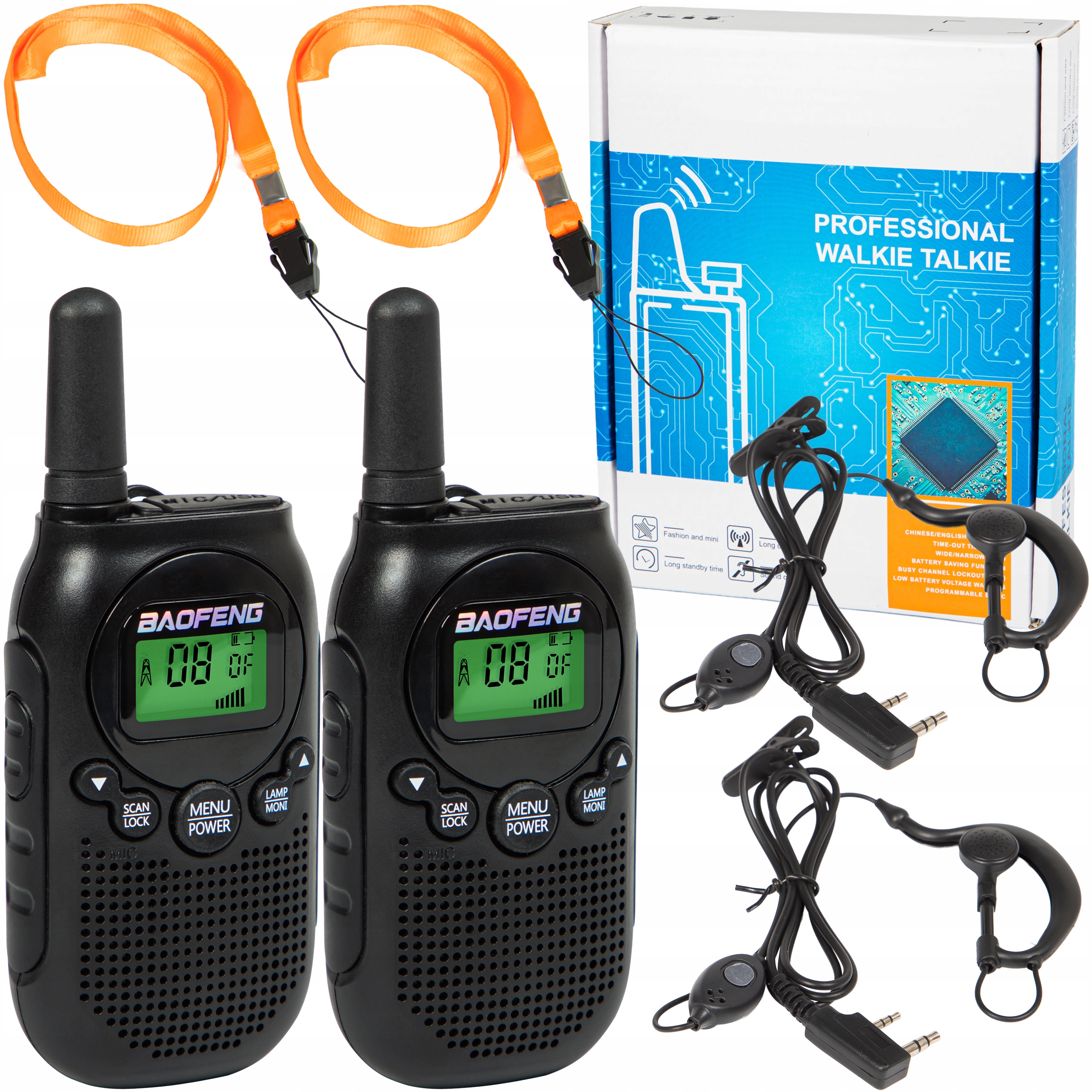 Krótkofalówka 2x Walkie Talkie Baofeng BF-T6 Pmr Duży Zasięg Dla Dzieci