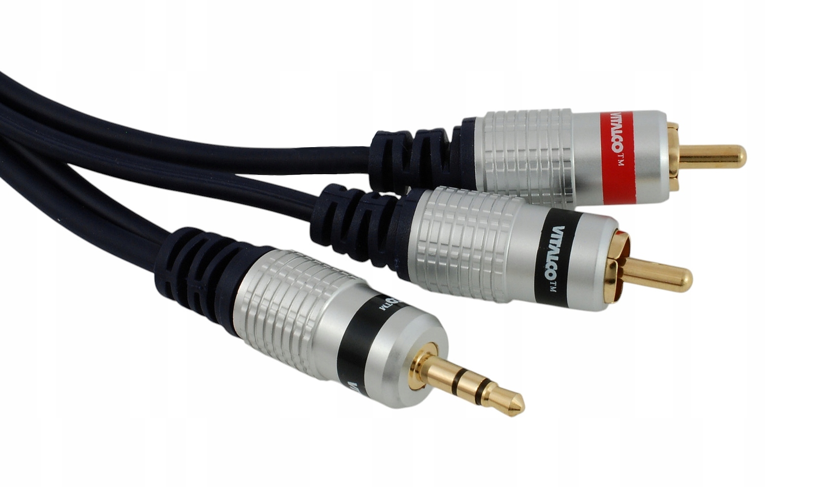 Kabel Jack 3,5 Stereo Konektor 2x Rca Cinch Konektor Vitalco 30,0 m