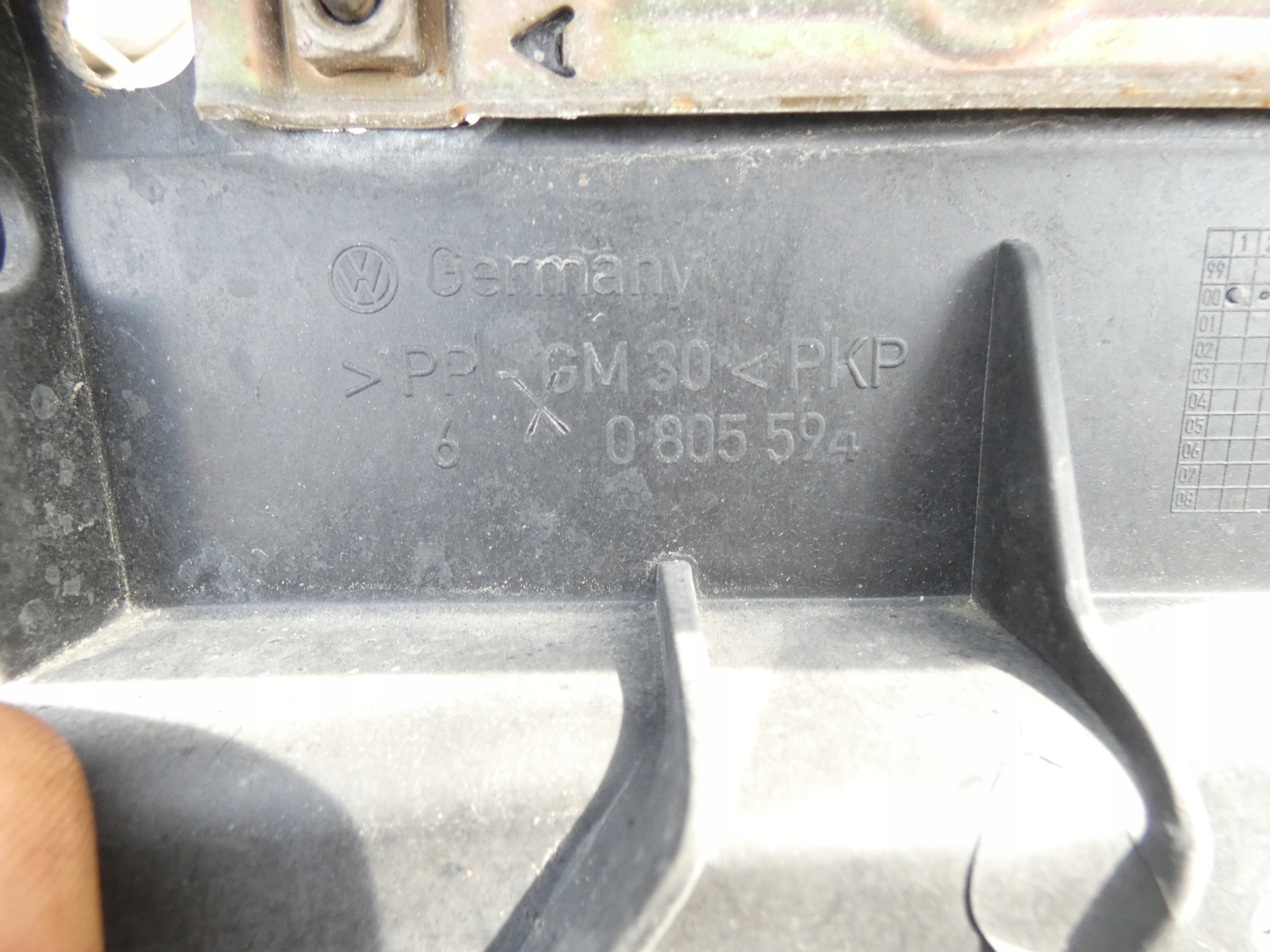 support panel for radiators pillar iron VW LUPO 1.0 MPI 98-05 6X0805594