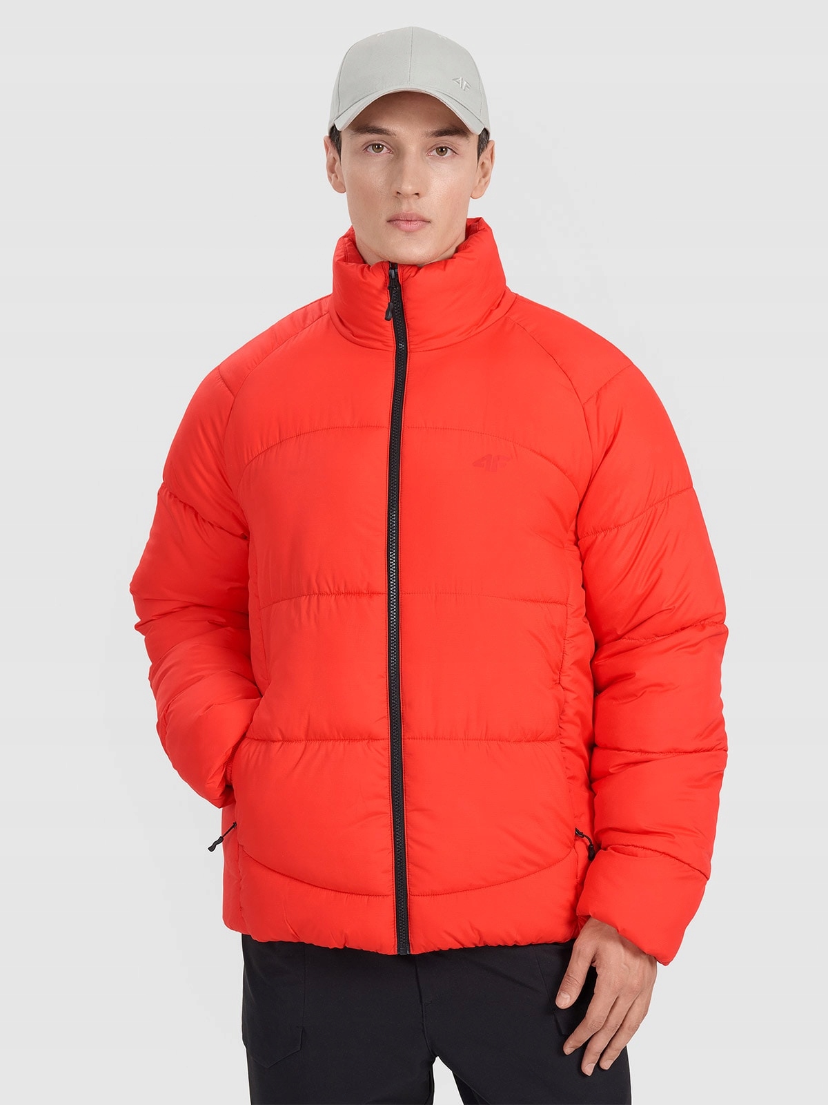 4F Pánská treková bunda Červená S