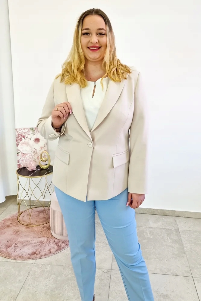 Béžová Elegantní dámská Sako 42