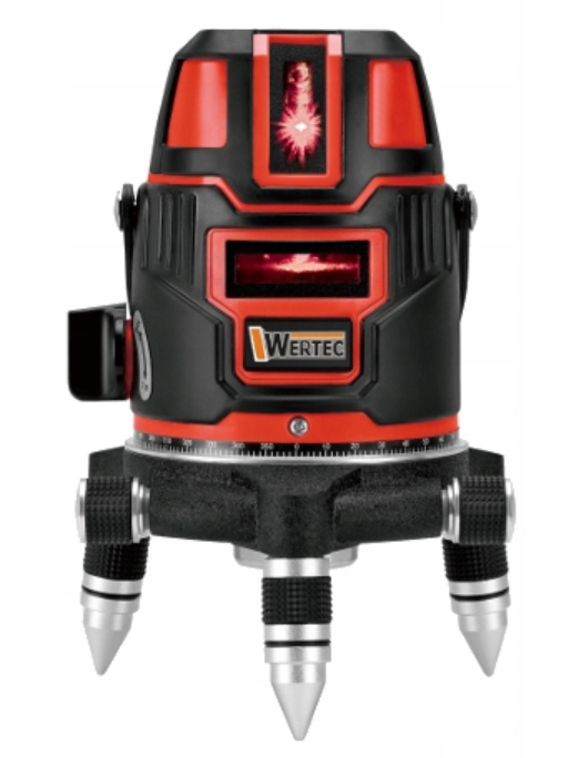 Křížový laser Laserová Vodováha Wertec WT-225 360 stupňů 5 paprsků