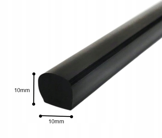 Próg akrylowy 10mm 100cm do kabiny prysznicowej Typ uszczelnianie