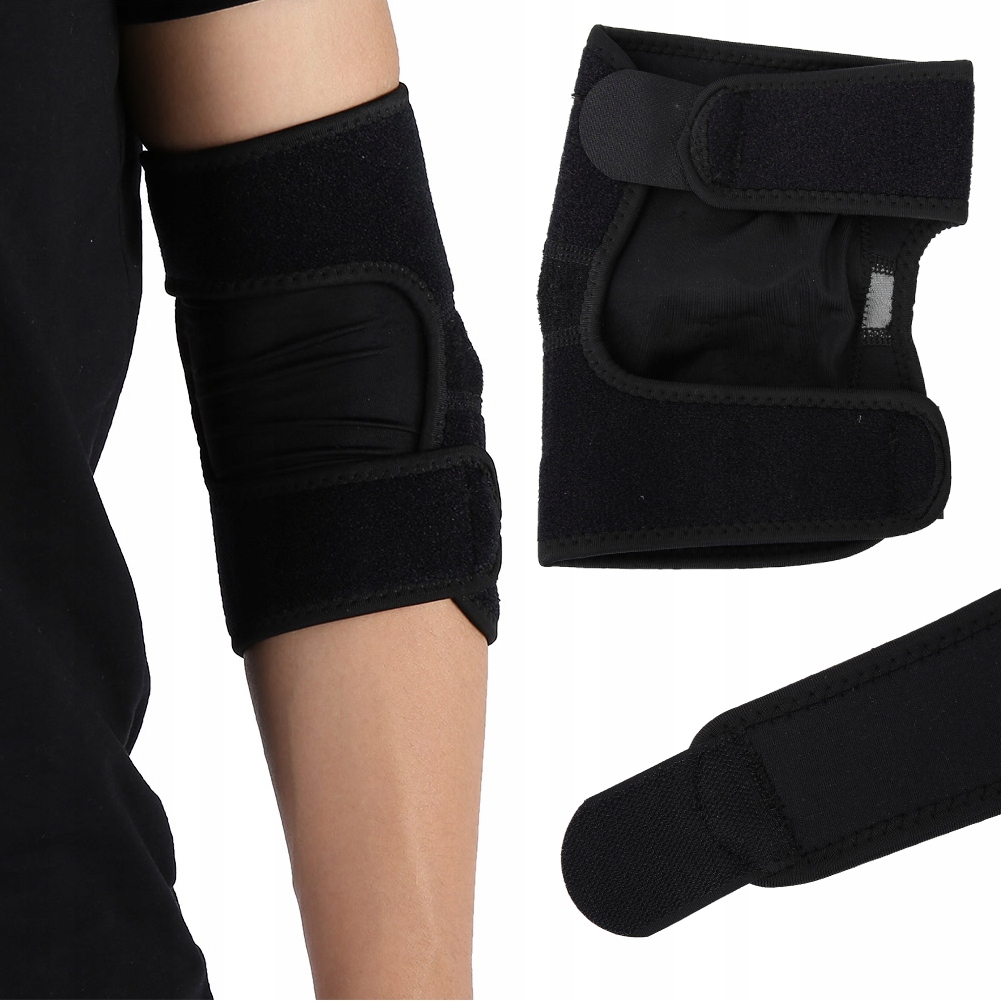 Stabilizator Łokcia Orteza Stawu Łokciowego Opaska Uciskowa Na Rękę Czarny
