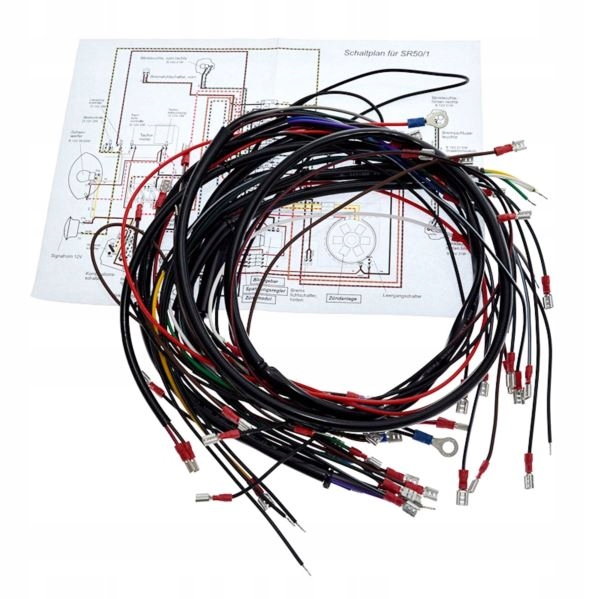 Instalacja wiazka Simson SR50 FEZ IFA Niemcy Part number SN186
