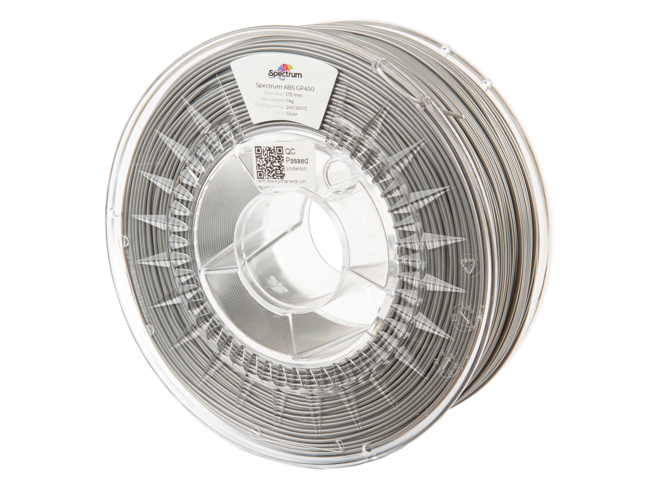Filament Spectrum Abs GP450 Silver Stříbrný 1,75 mm 1 kg
