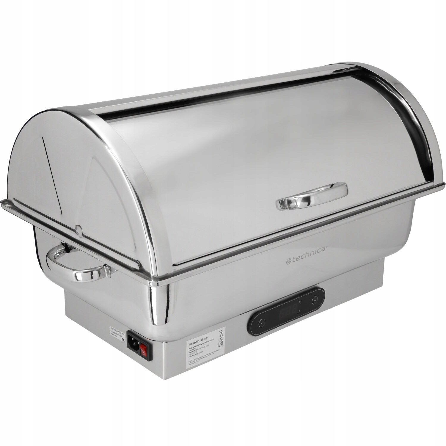 Gastronomický Ohřívač Gn 1/1 Roll-top 9 L Elektrický Ocelový Technica