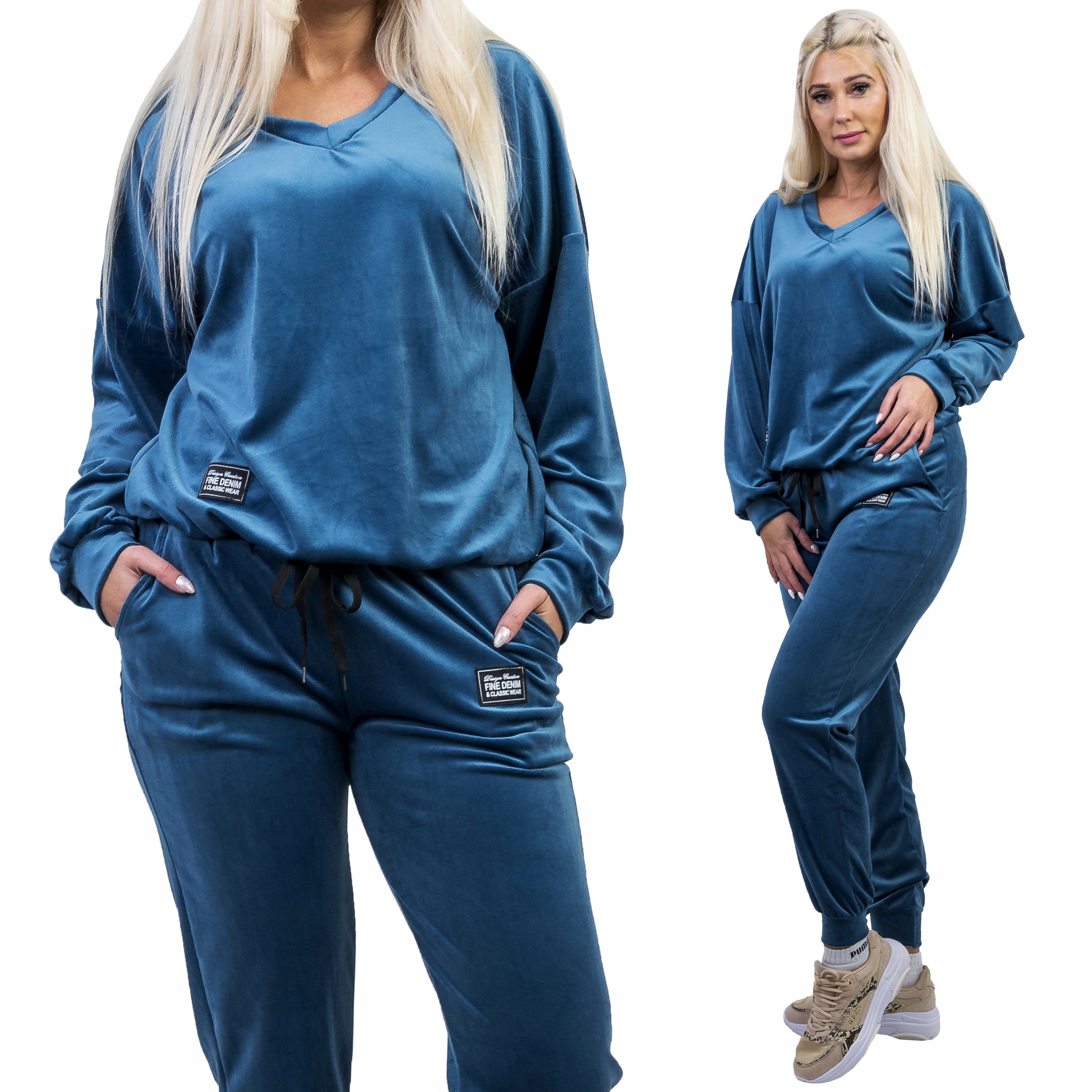 

Z407 Dres Welurowy Z Naszywką Morski 54 (7XL)