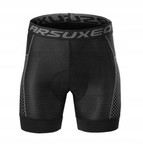 SZORTY SPODENKI ROWEROWE BOKSERKI KOLARSKIE MĘSKIE Z WKŁADKĄ CZARNE 5D Marka Jams