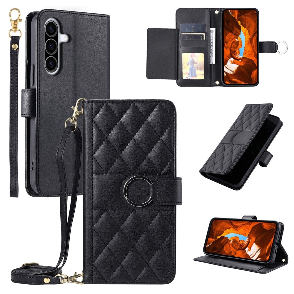 Etui na Samsung Galaxy A37 5G skórzane z portfelem funkcją podstawki i