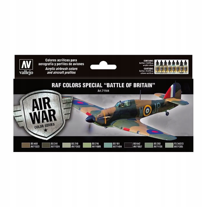 Sada barev 71.144 Raf colors special Battle of Britain, Vallejo, 8 x 17 ml