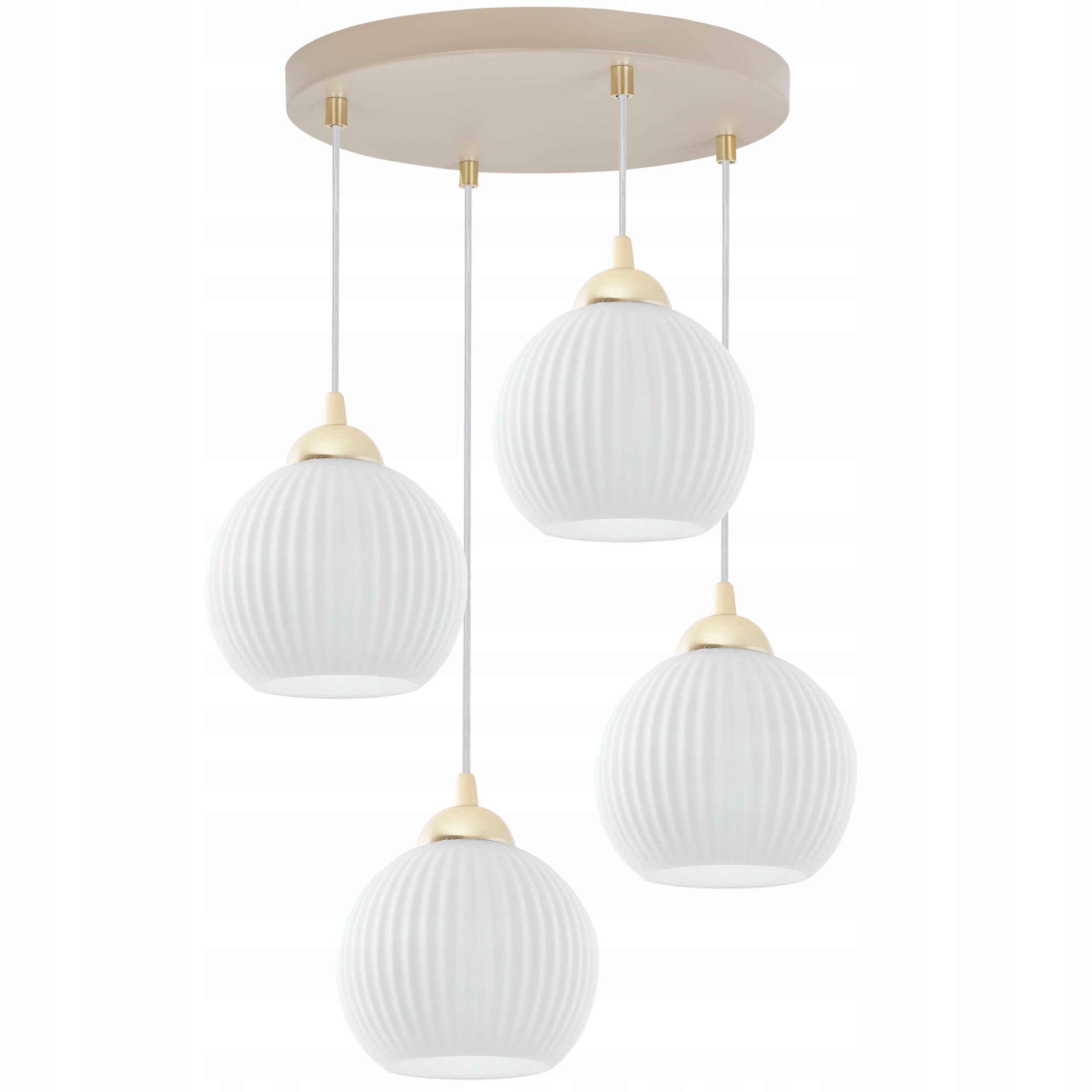 Závesná Stropná Lampa S Kašmírovým Lustrom Béžová, Sklenené Gule Do Obývačky