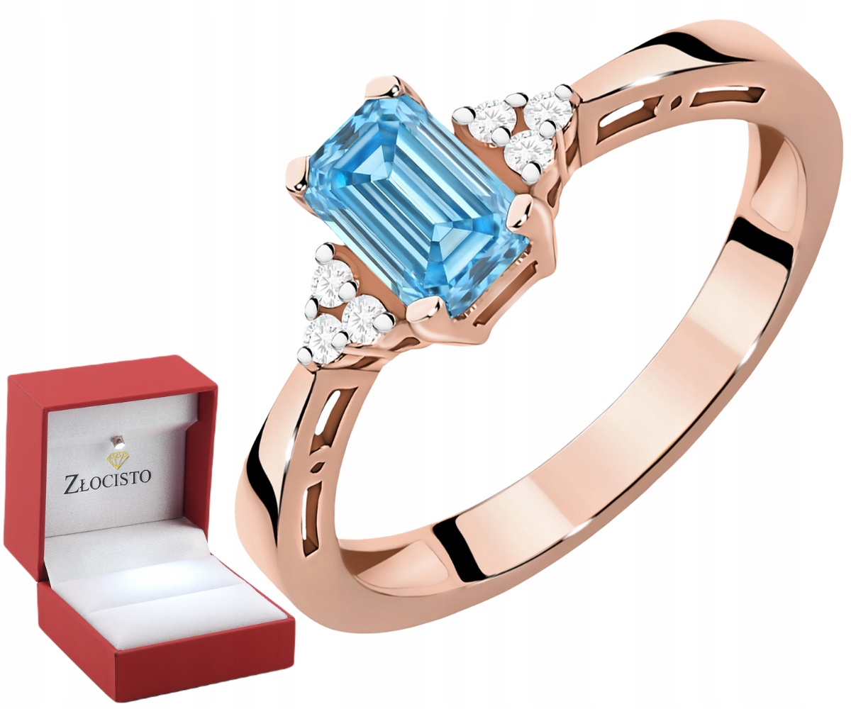 Prstýnek s diamantem lab. 0,50 ct Růžové zlato 585 Jako dárek jako gravírování