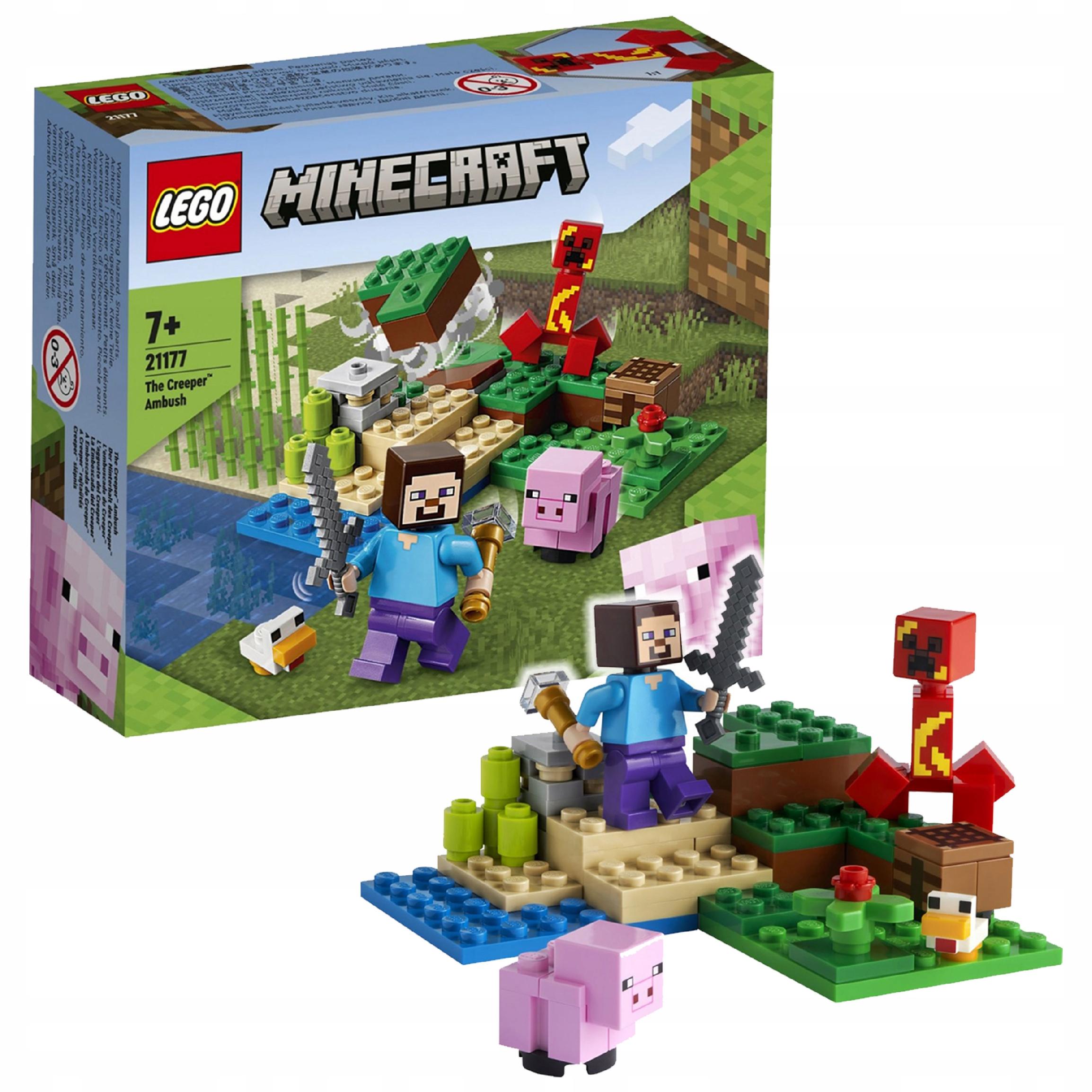 

Lego Klocki Minecraft Zasadzka Kreepera Maincraft