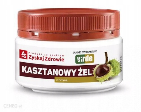 

Kasztanowy Żel Z Rutyną 350 g Zyskaj Zdrowie
