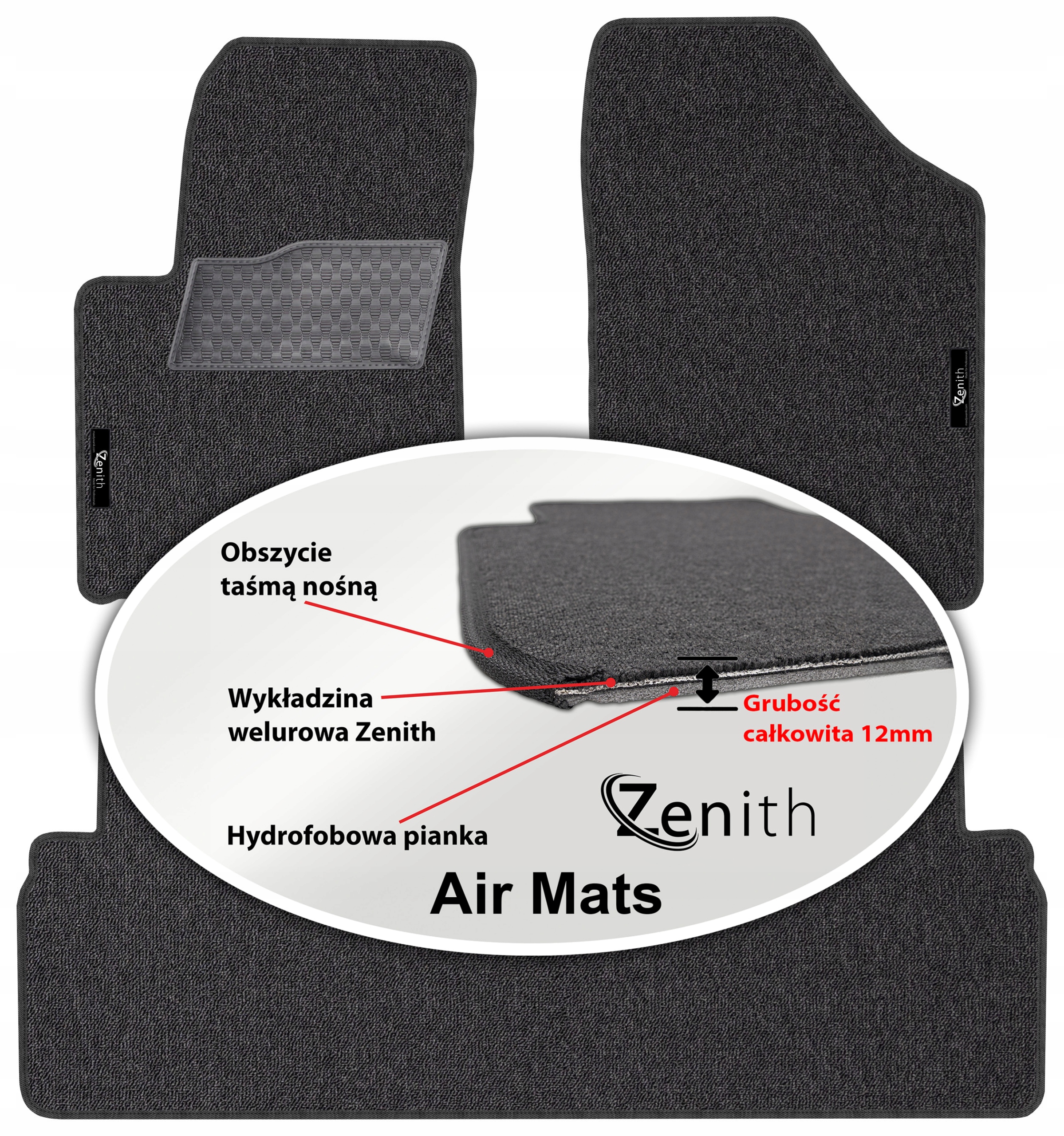 Kia Venga 2009-2017 Velurové koberce do auta Zenith Air Mats