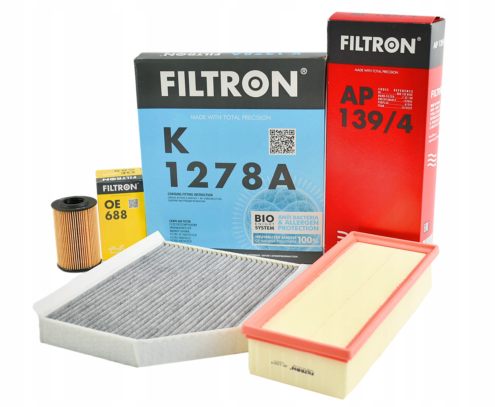 Sada 3 Filtrů Filtron Pro Audi A4 B8 Q5 A5 2.0 Tdi 2008 -->