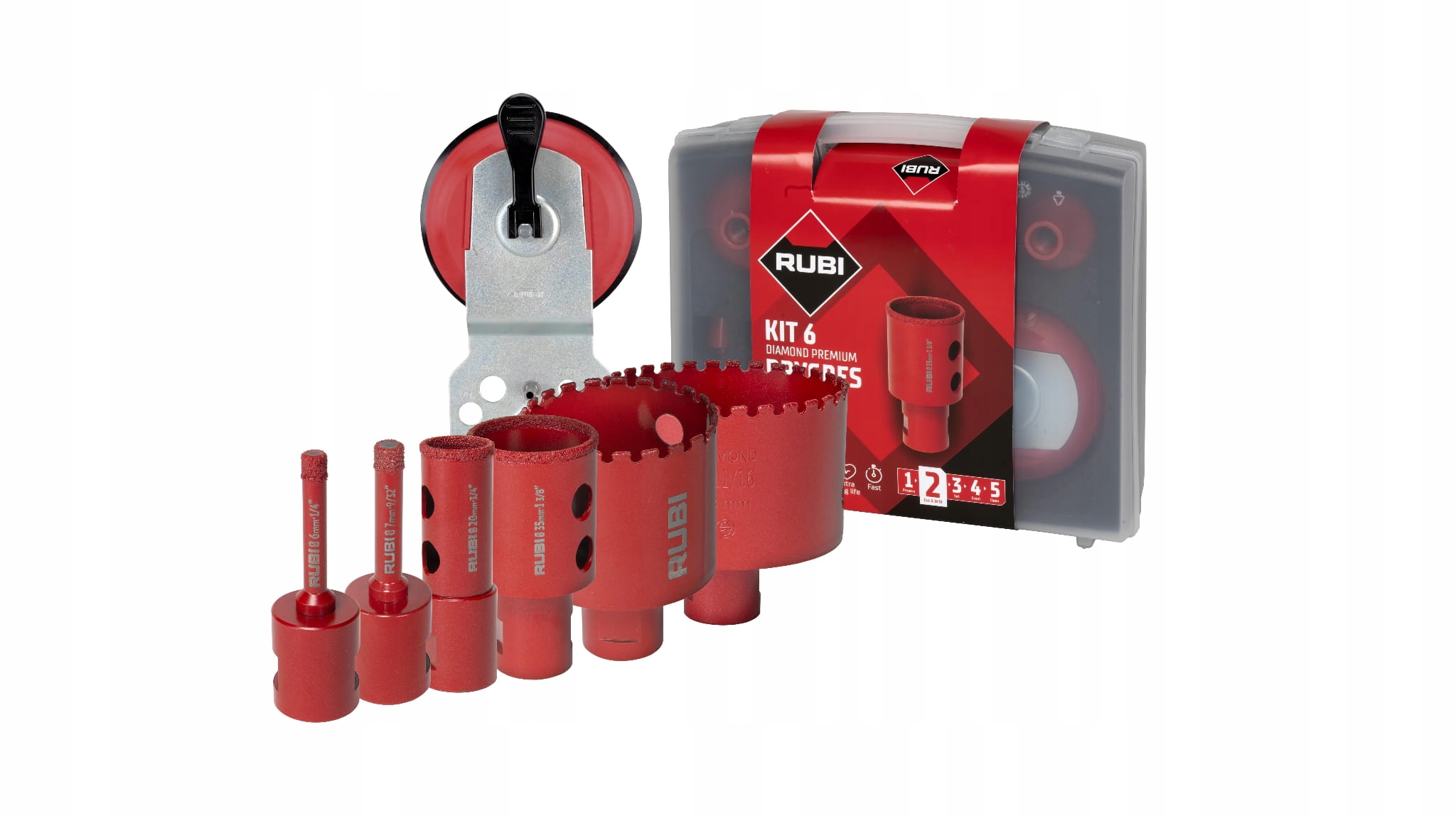 

Rubi Zestaw 6 koronek Drygres Premium 6-68mm