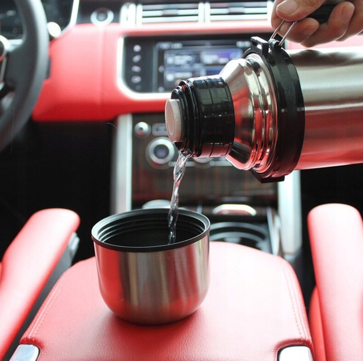 TERMOS DUŻY STALOWY KAWA HERBATA KUBEK TERMICZNY Z UCHWYTEM 300ML DA34 Model DA34