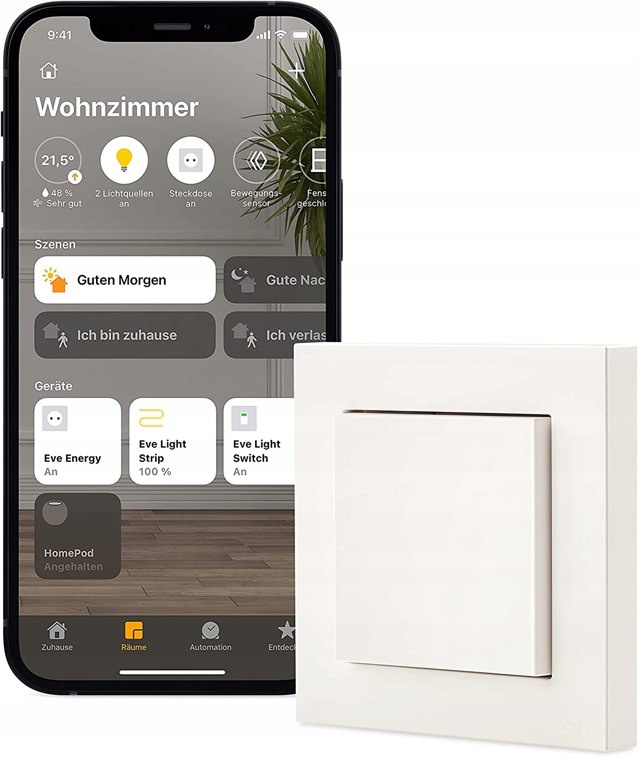 Eve Light Switch inteligentny włącznik światła Thread iOS Bluetooth Marka Eve